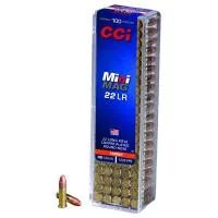 Balas CCI Mini-Mag 22 LR Solid Copper Plated x100