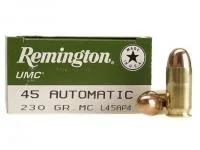Balas Remington 45 ACP 230gr FMJ x50