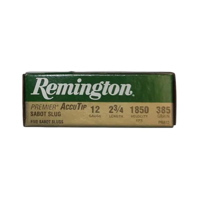 Cartuchos Remington 12GA High Velocity Slug 385g x5