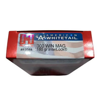 Balas Hornady American Whitetail 300 Win Mag 180gr Interlock x20
