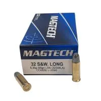 Balas Magtech 32 S&W L 98gr Lead Round Nose x50