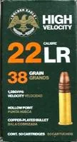 Balas Aguila 22 LR High Velocity 38gr HP Copper Plated x50