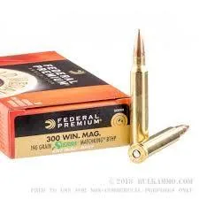 Balas Federal Gold Medal 300 Win Mag 190gr HP Boat Tail x20