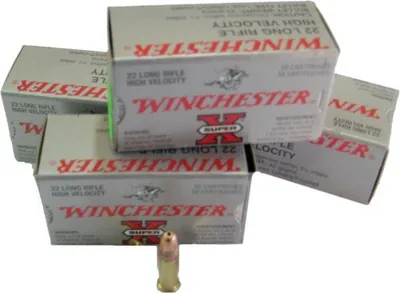Balas Winchester 22 LR 37gr HP x50
