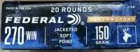 Balas Federal 270 Win 150gr SP x20