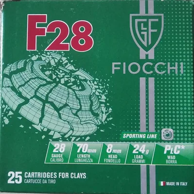 Cartuchos Fiocchi 28GA Shot N7/24g x25
