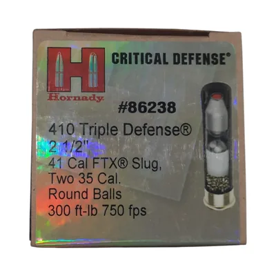 Cartuchos Hornady Triple Defense 36GA Slug FTX x20