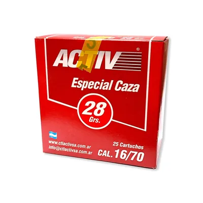 Cartuchos Activ 16GA Shot N5/28g x25
