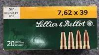 Balas Sellier & Bellot 7.62×39 123gr SP x20