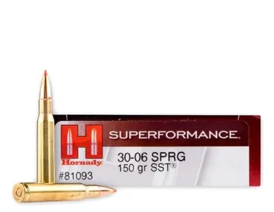 Balas Hornady Superformance 30-06 150gr SST x20