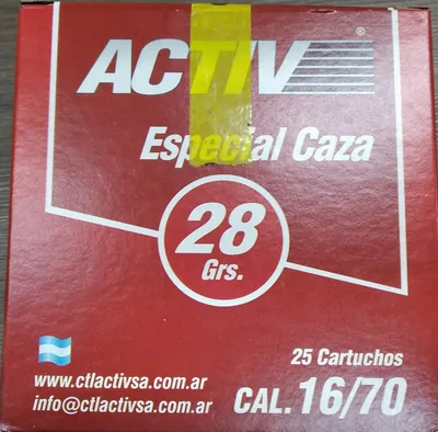 Cartuchos Activ 16GA Shot N3/28g x25