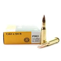 Balas Sellier & Bellot 7.62×54R 180gr FMJ x20