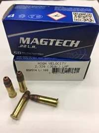 Balas Magtech 22 LR High Velocity 36gr HP Lead Copper Plated x50