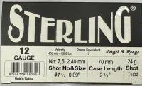 Cartuchos Sterling Trap 12GA Shot N7.5/24g x25
