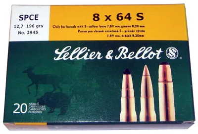 Balas Sellier & Bellot 8×64 196gr SP x20