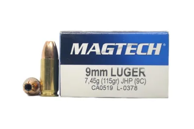 Balas Magtech 9mm Subsonic 115gr JHP x50