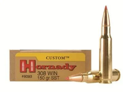 Balas Hornady Custom 308 Win 150gr SST x20