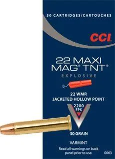 Balas CCI Maxi-Mag 22 WMR 30gr JHP x50