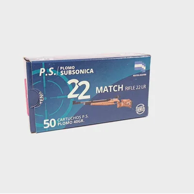 Balas Orbea Match Rifle 22 LR Subsonic 40gr Solid Lead x50