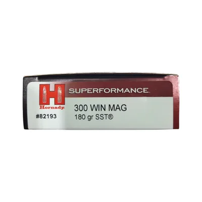 Balas Hornady Superformance 300 Win Mag 180gr SST x20