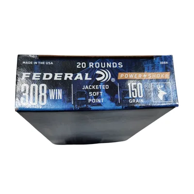 Balas Federal Power-Shok 308 Win 150gr JSP x20