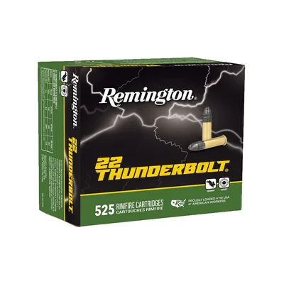 Balas Remington Thunderbolt 22 LR High Velocity 40gr Solid Lead Round Nose x525
