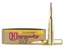 Balas Hornady 270 Win 130gr Interlock x20
