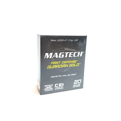 Balas Magtech Guardian Gold 9mm +P 115gr JHP x20