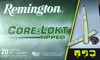 Balas Remington Core-Lokt 30-06 165gr Polymer Tip x20