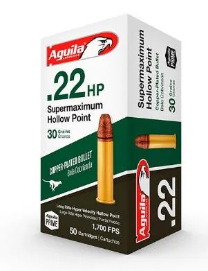 Balas Aguila 22 LR 30gr HP Copper Plated x500
