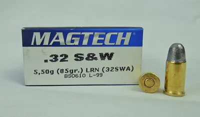 Balas Magtech 32 S&W 85gr Lead Round Nose x50