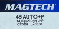 Balas Magtech 45 ACP +P 230gr HP x50