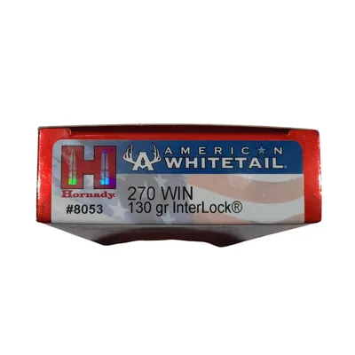 Balas Hornady American Whitetail 270 Win 130gr Interlock x20