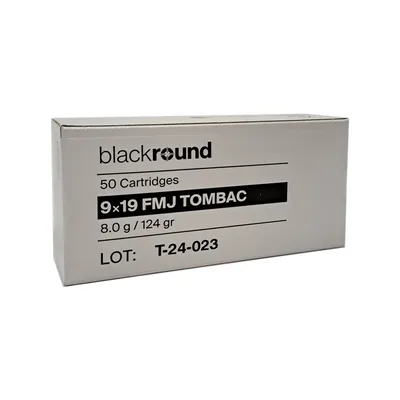 Balas Swiss P Blackround 9mm 124gr FMJ x50