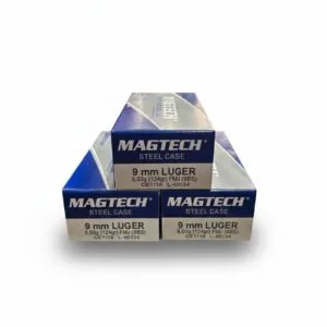 Balas Magtech 9mm 124gr Steel Case x150