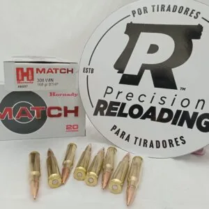 Balas Hornady Match 308 Win 168gr HP Boat Tail x20