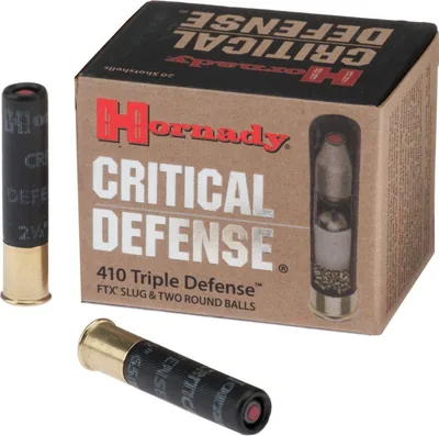 Cartuchos Hornady Critical Defense 410 Bore Buckshot FTX x20