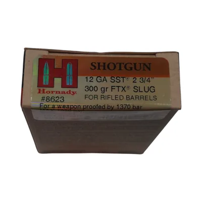 Cartuchos Hornady 12GA Slug FTX x5
