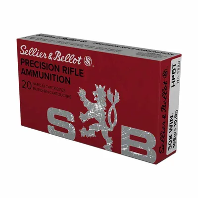 Balas Sellier & Bellot Match 308 Win 168gr HP Boat Tail x20