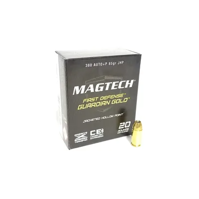 Balas Magtech Guardian Gold 380 ACP +P 85gr JHP x20