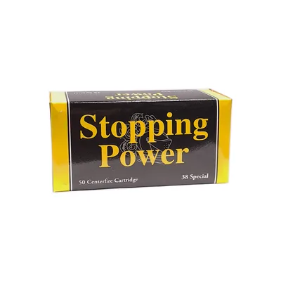Balas Stopping Power 38 Spc 158gr Lead Round Nose x50