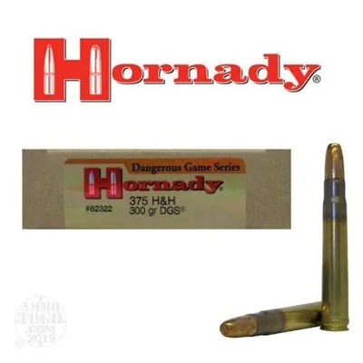 Balas Hornady Dangerous Game Series 375 H&H 300gr DGS x20