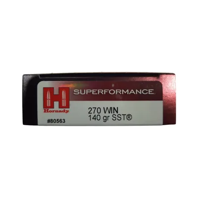 Balas Hornady Superformance 270 Win 140gr SST x20