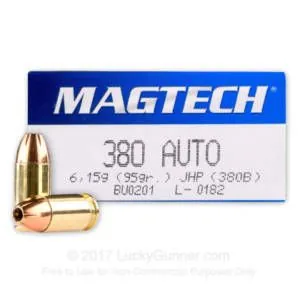 Balas Magtech 380 ACP 95gr JHP x50
