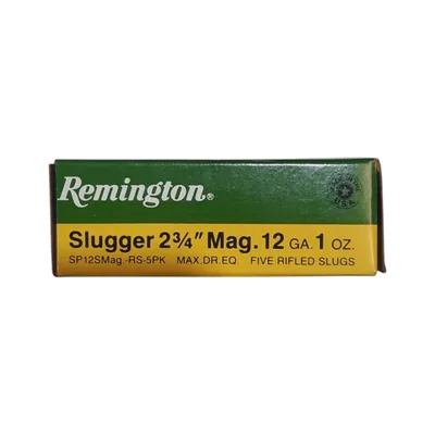 Cartuchos Remington Slugger 12GA Slug 28g x5