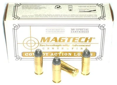 Balas Magtech 45 Colt 250gr Lead Flat Copper Plated x50