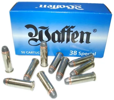 Balas Waffen 38 Spc 158gr SP Lead Round Nose x50