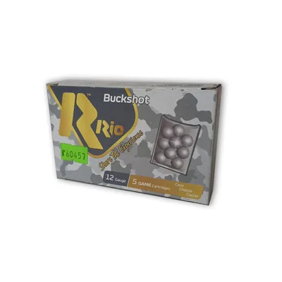 Cartuchos Rio 12GA Buckshot 12P x5