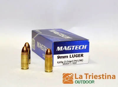 Balas Magtech 9mm 124gr FMJ x50
