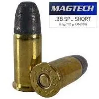 Balas Magtech 38 S&W 125gr Lead Round Nose x50